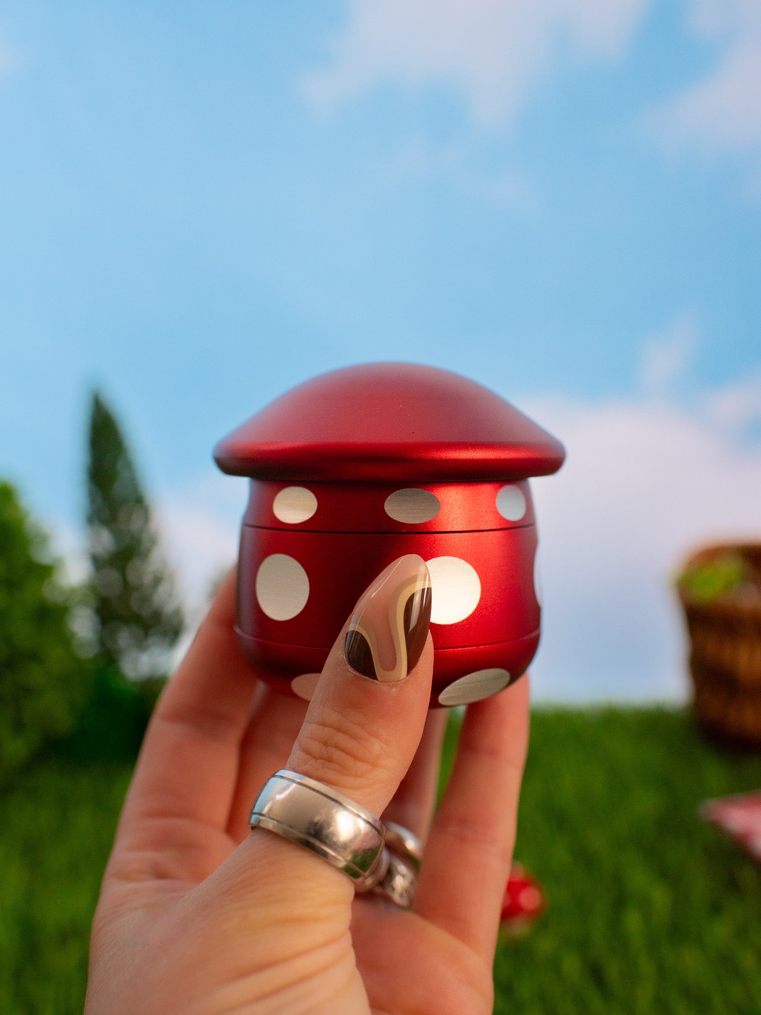 Toadstool Grinder- Red