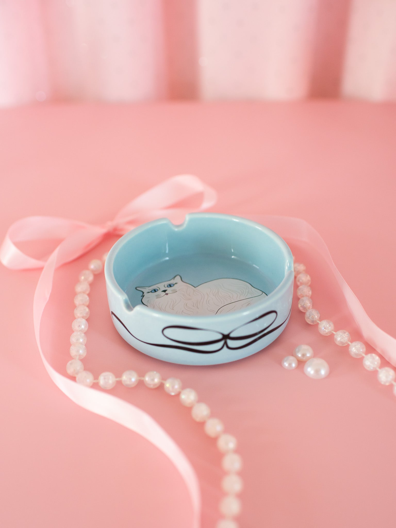 Miss Kitty Ceramic Ash Tray