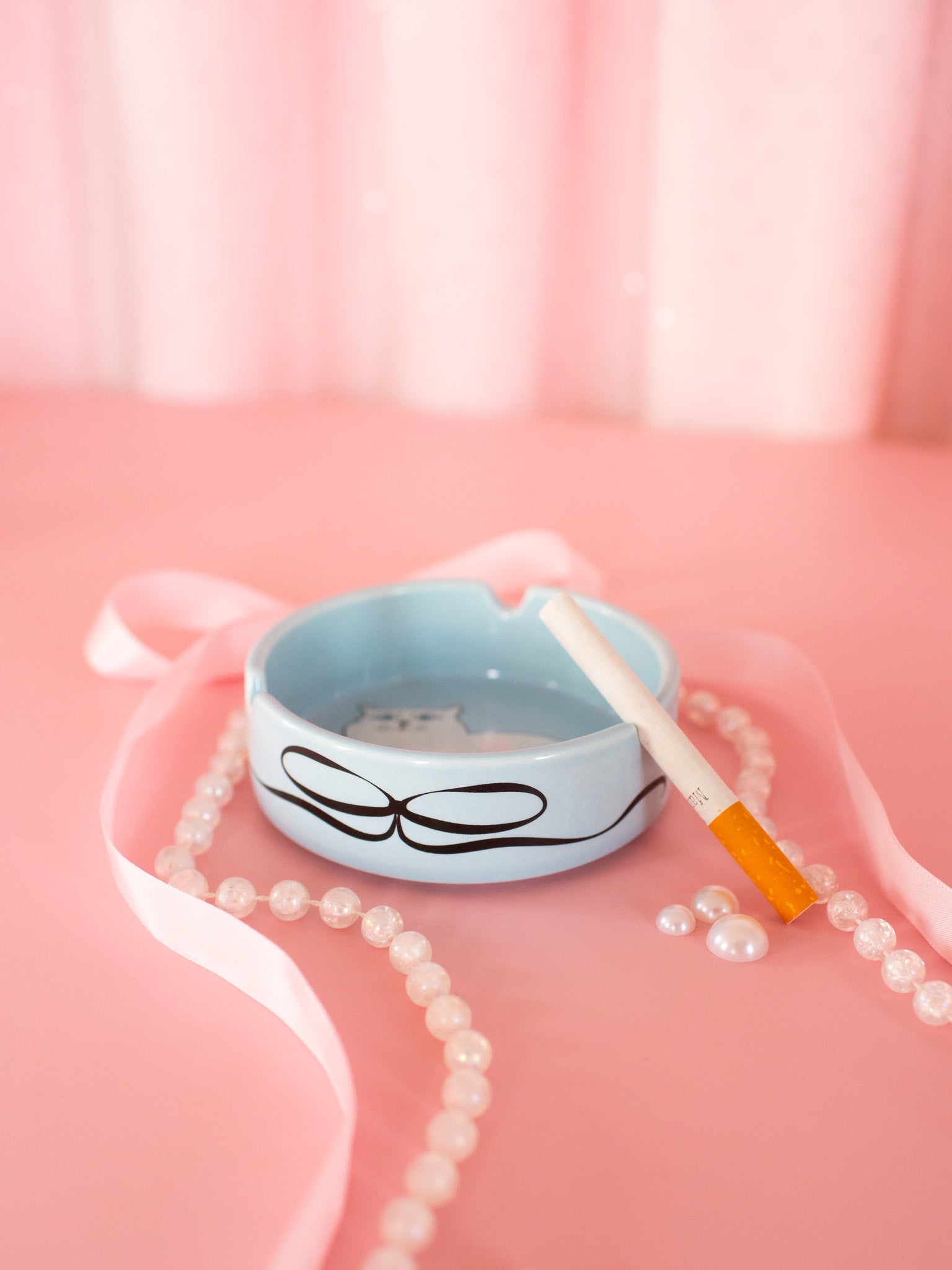 Miss Kitty Ceramic Ash Tray