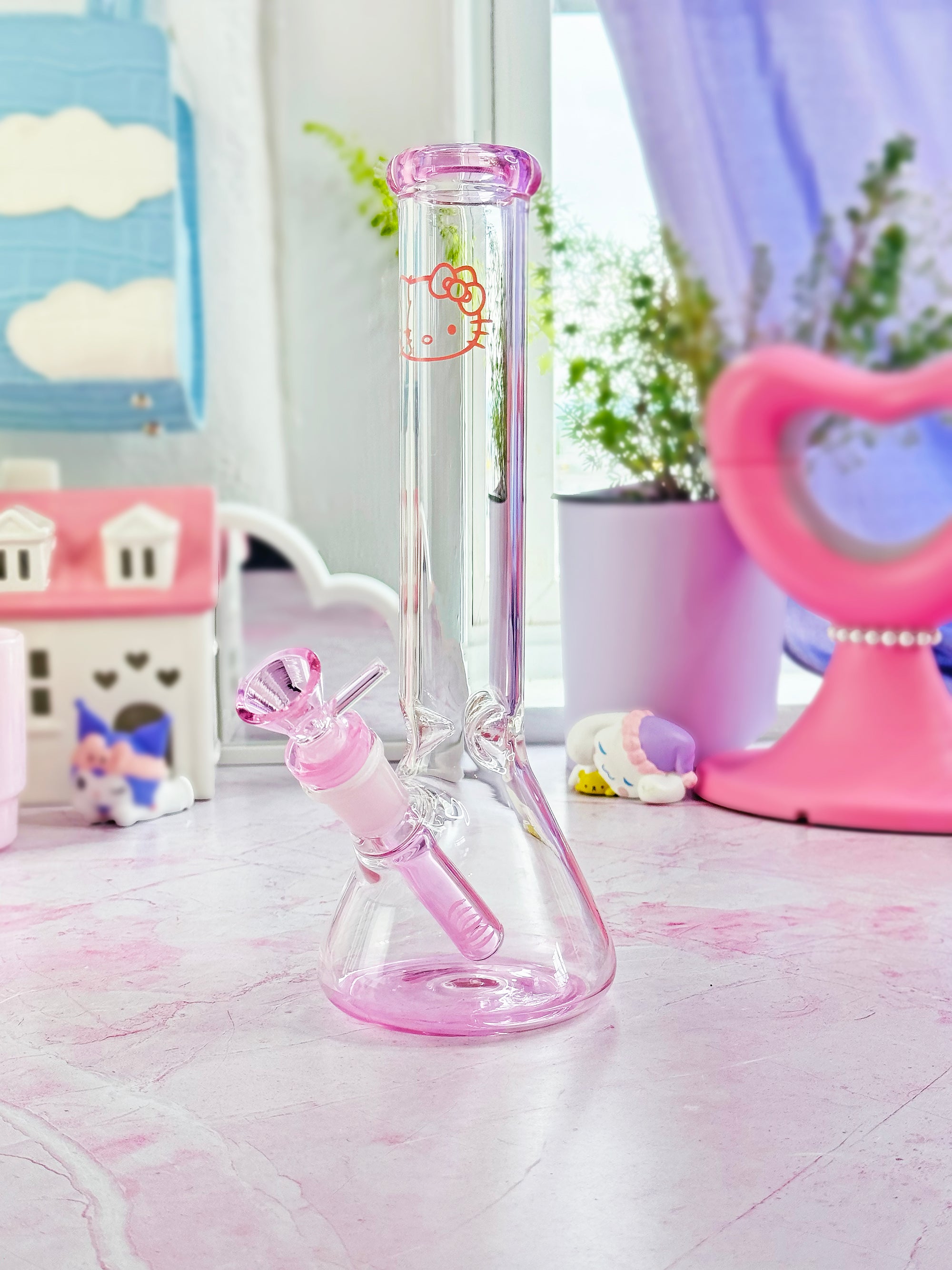 Pretty Kitty Beaker Bong