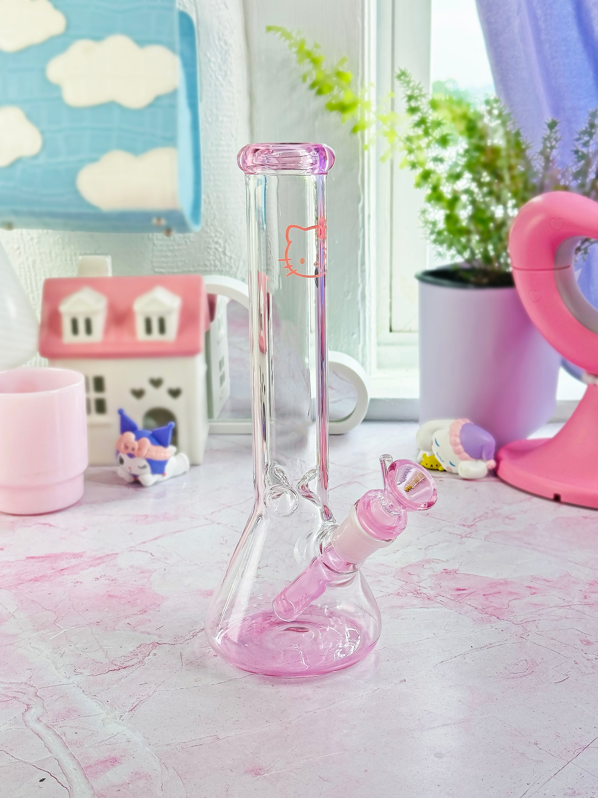 Pretty Kitty Beaker Bong