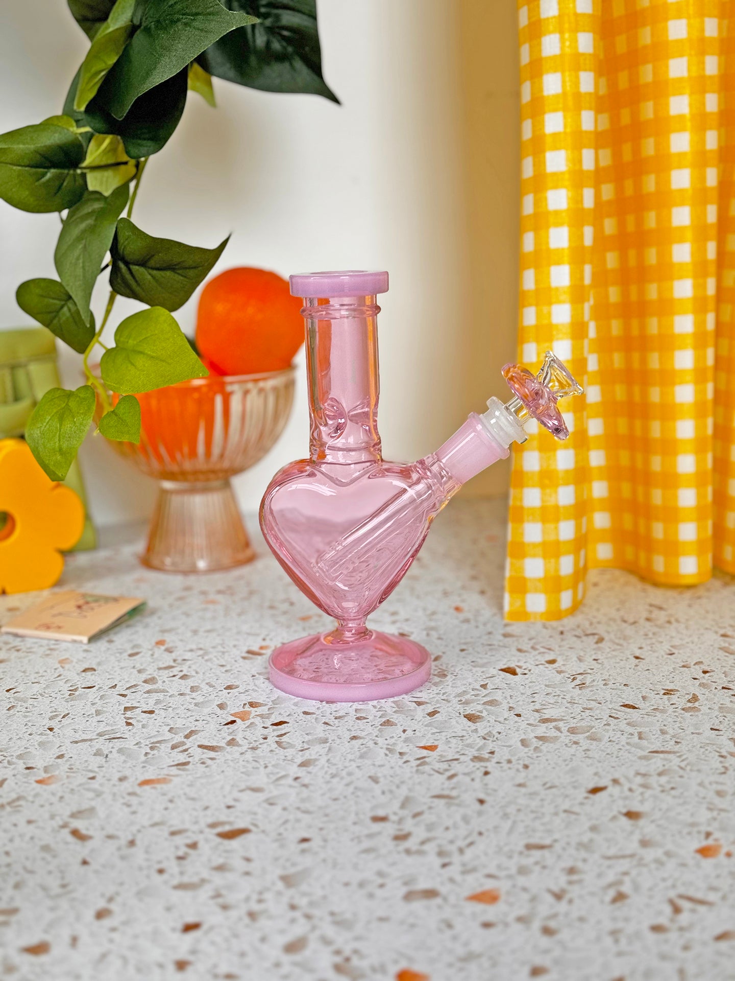 Sweet Heart Mini Bong- Pink