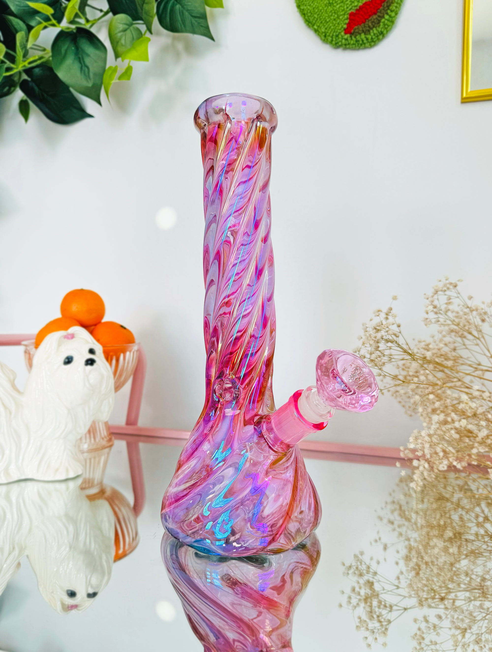 Pink Day Dreamer Beaker Bong