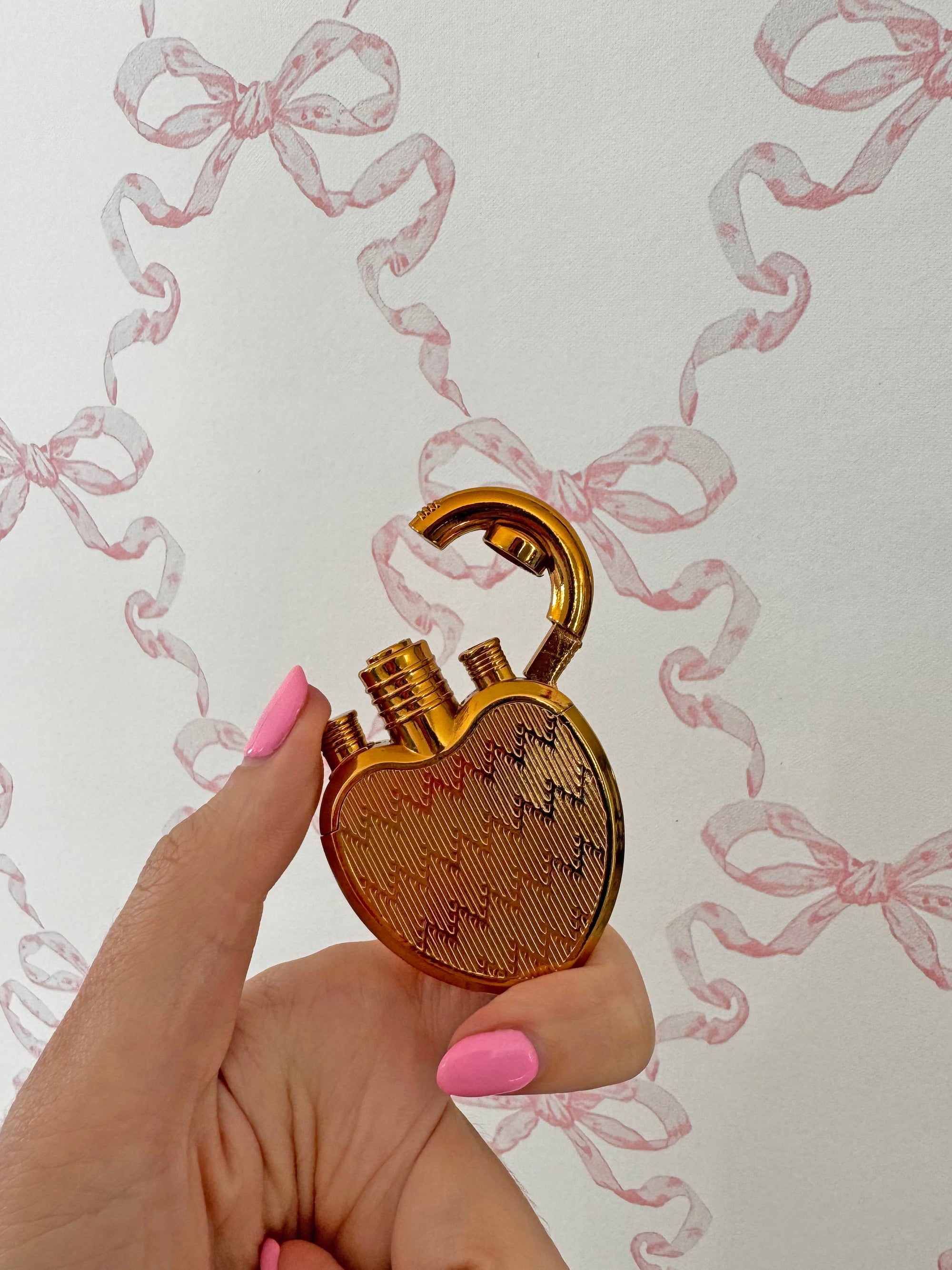 Heart Lock Lighter- Gold