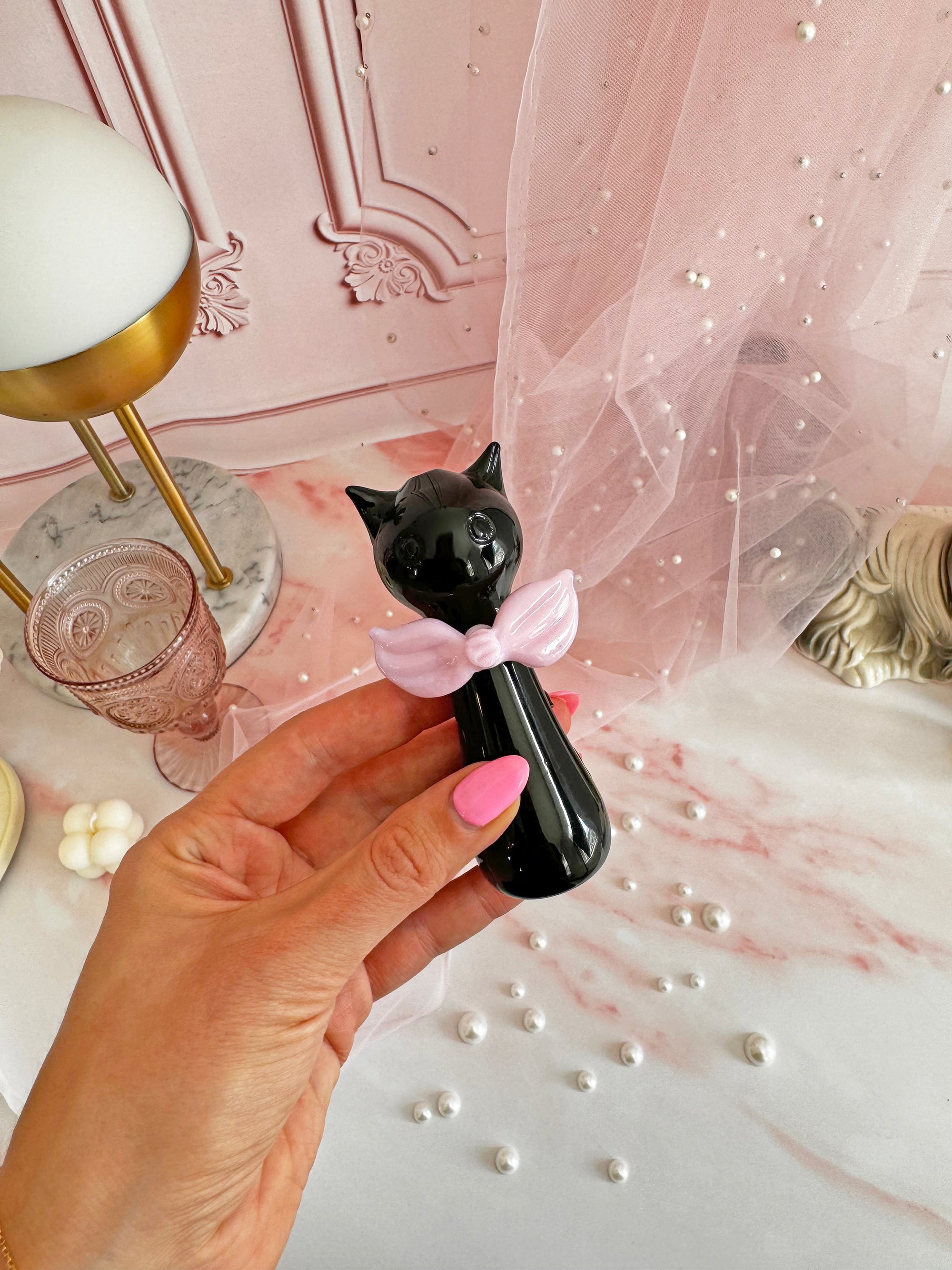 Coquette Cat Pipe- Black