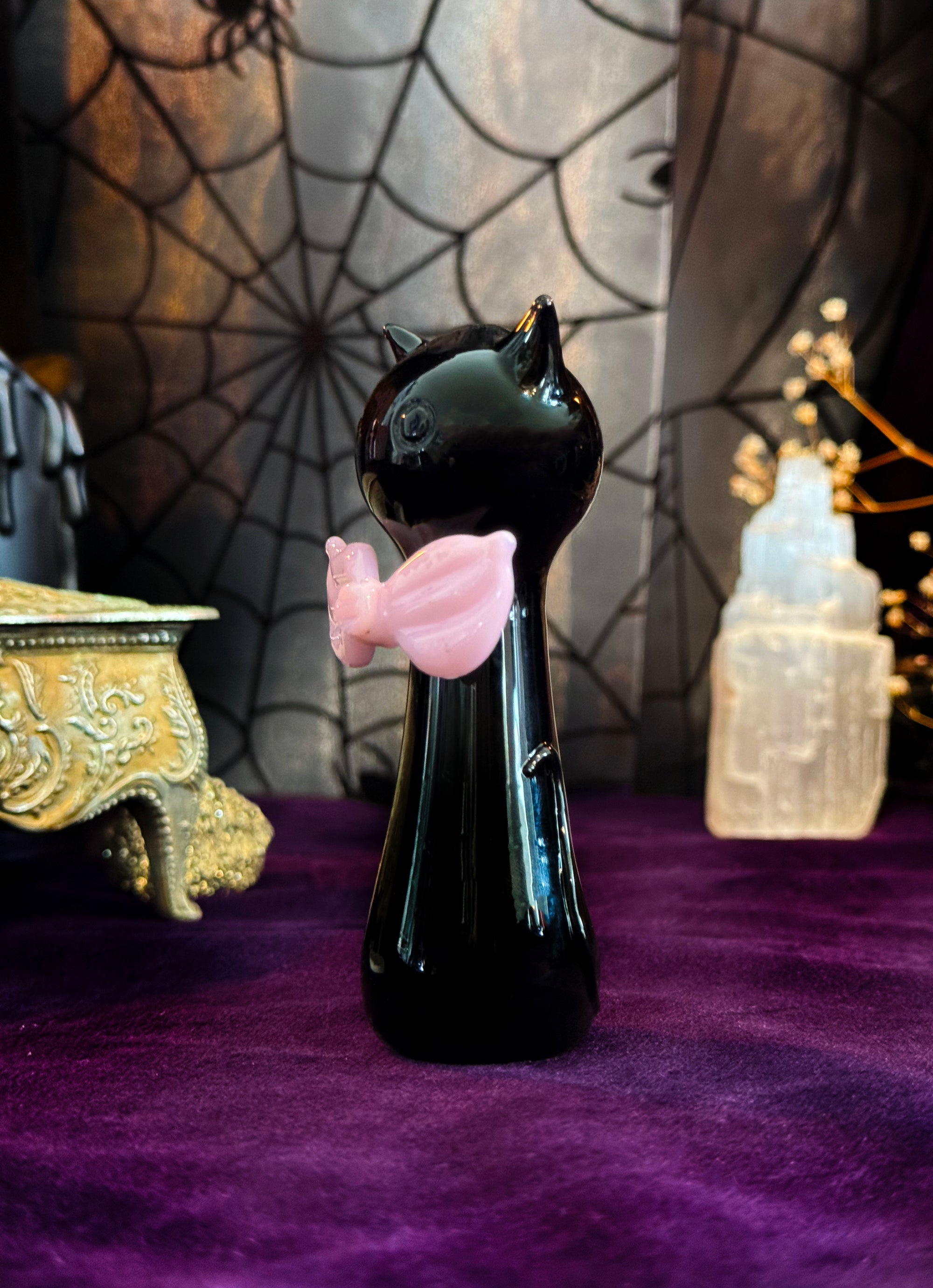 Coquette Cat Pipe- Black