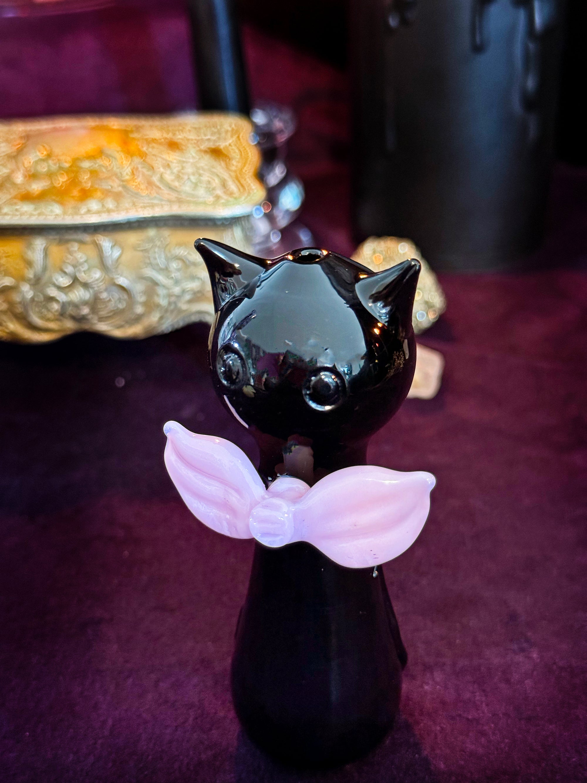 Coquette Cat Pipe- Black