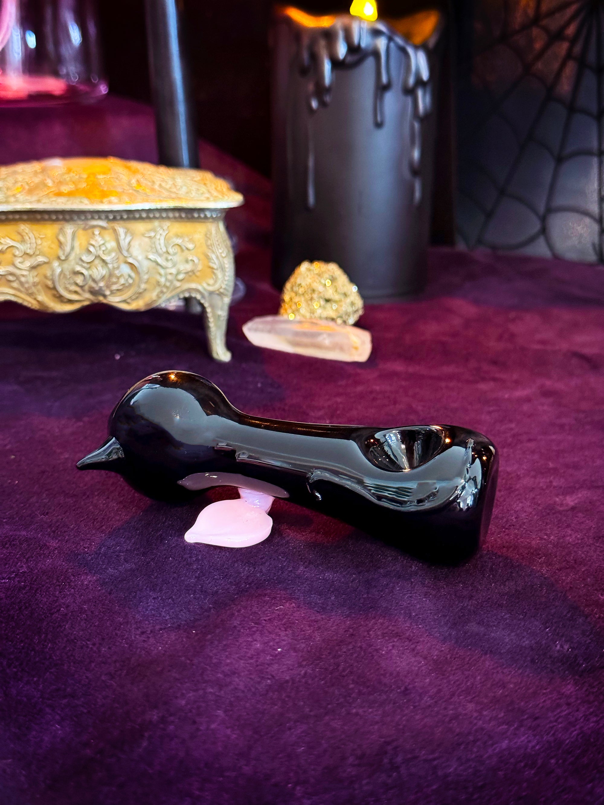 Coquette Cat Pipe- Black