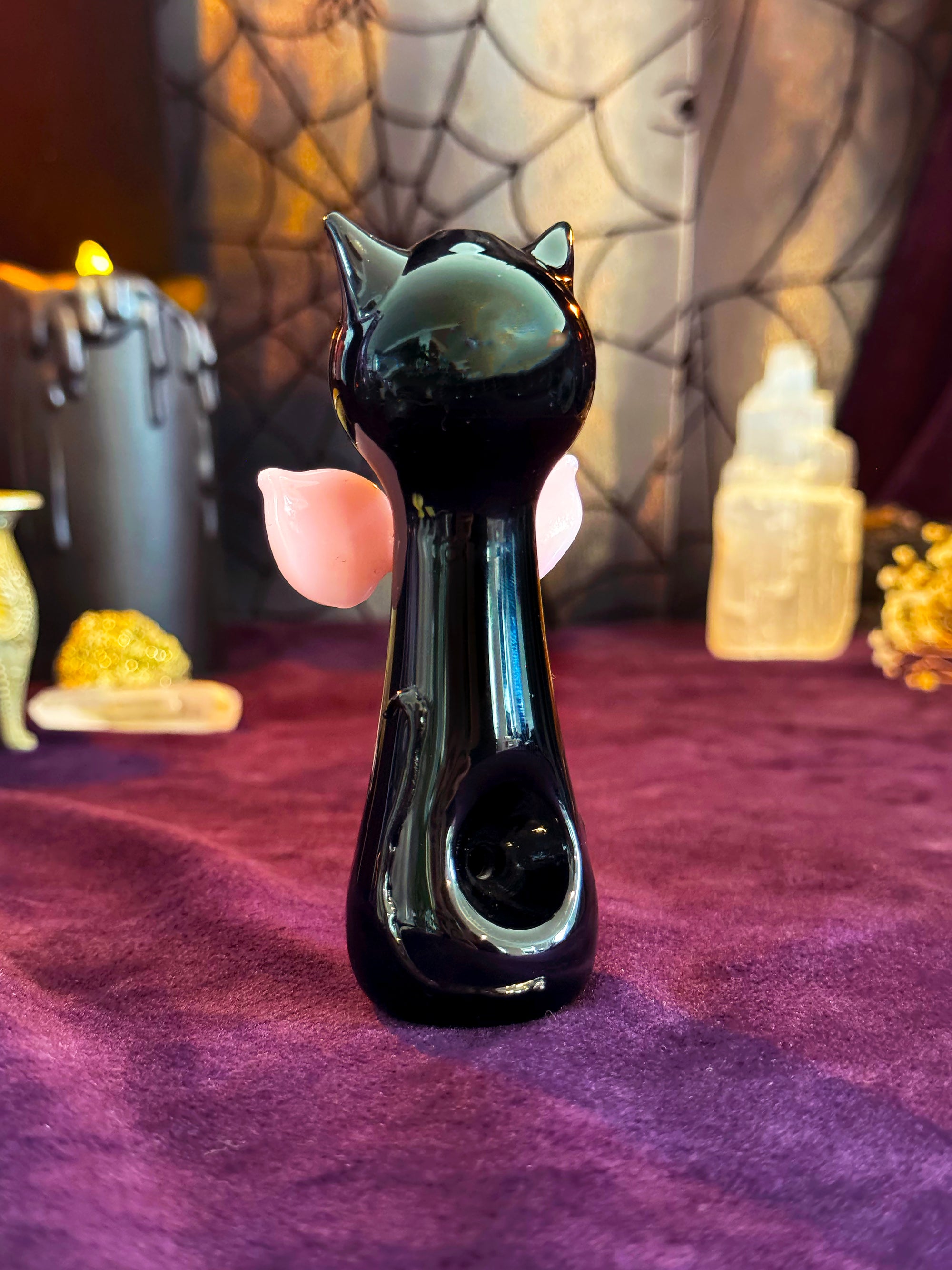 Coquette Cat Pipe- Black