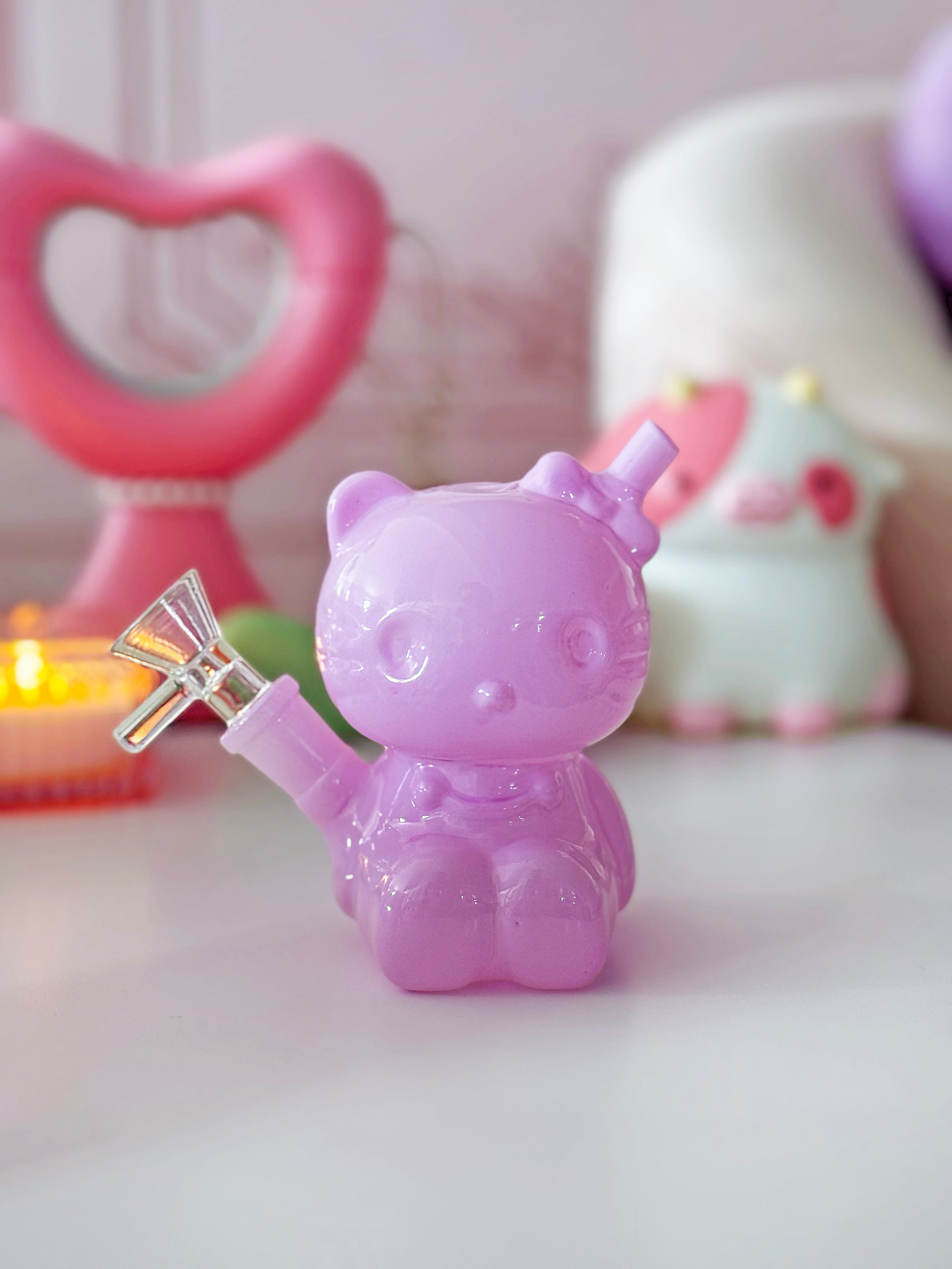 Pink Kitty Bubbler