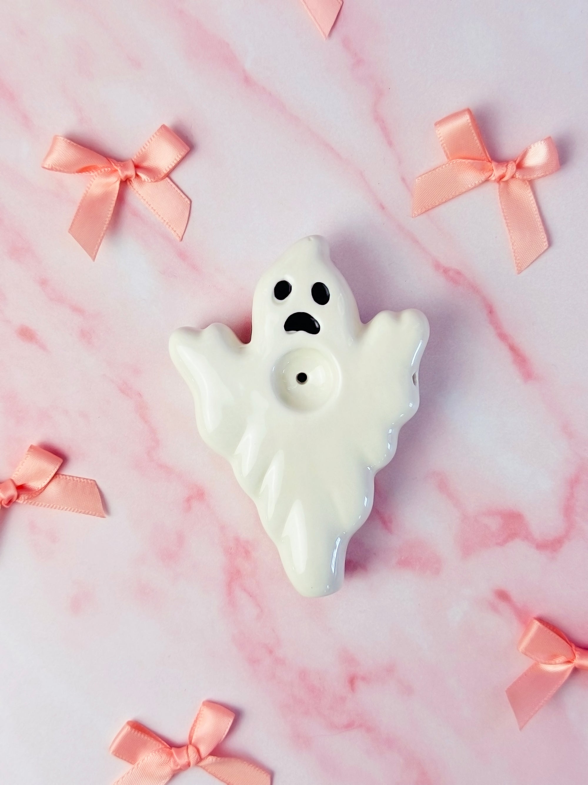 Ceramic Cute Ghost Pipe