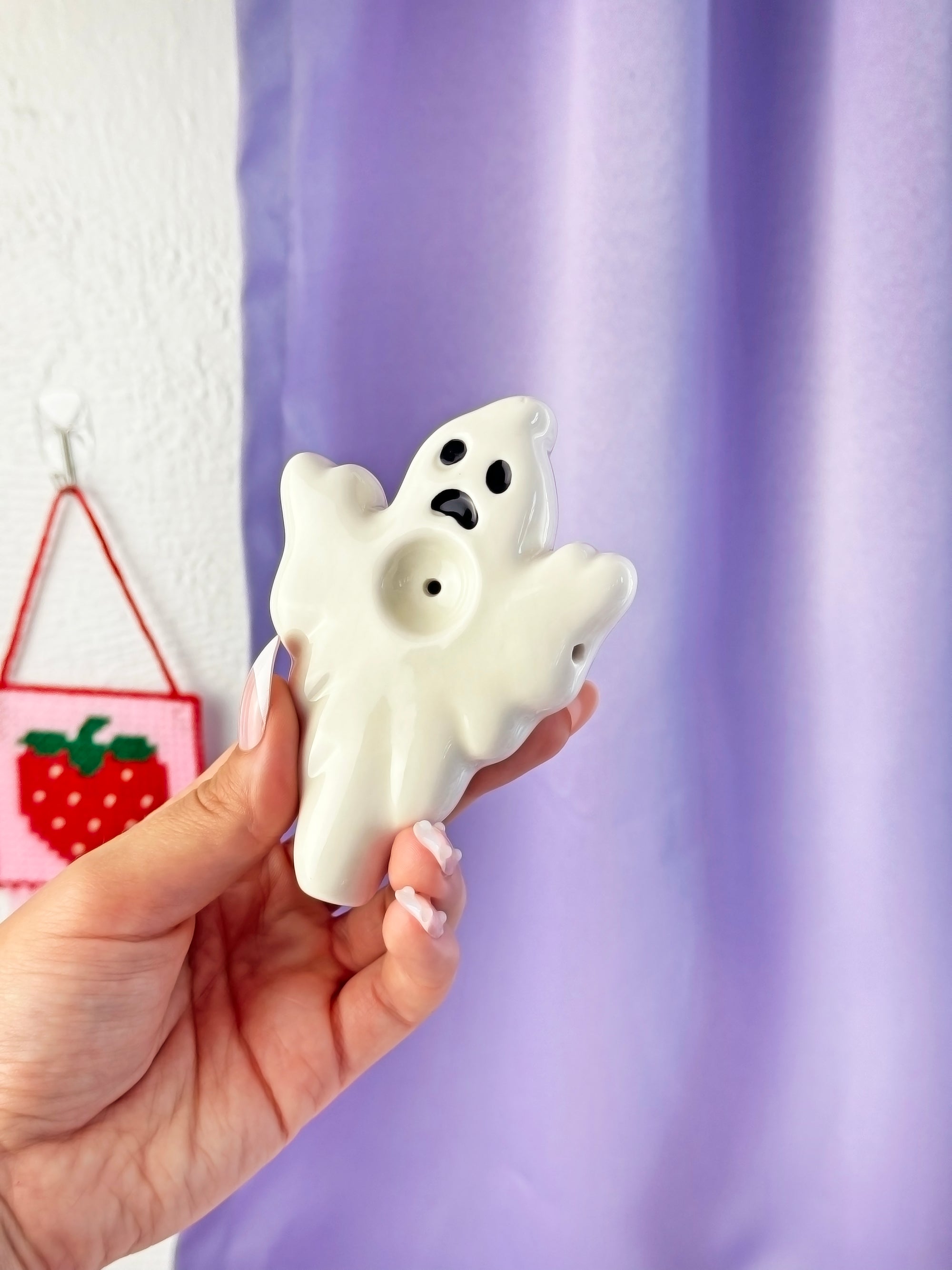 Ceramic Cute Ghost Pipe