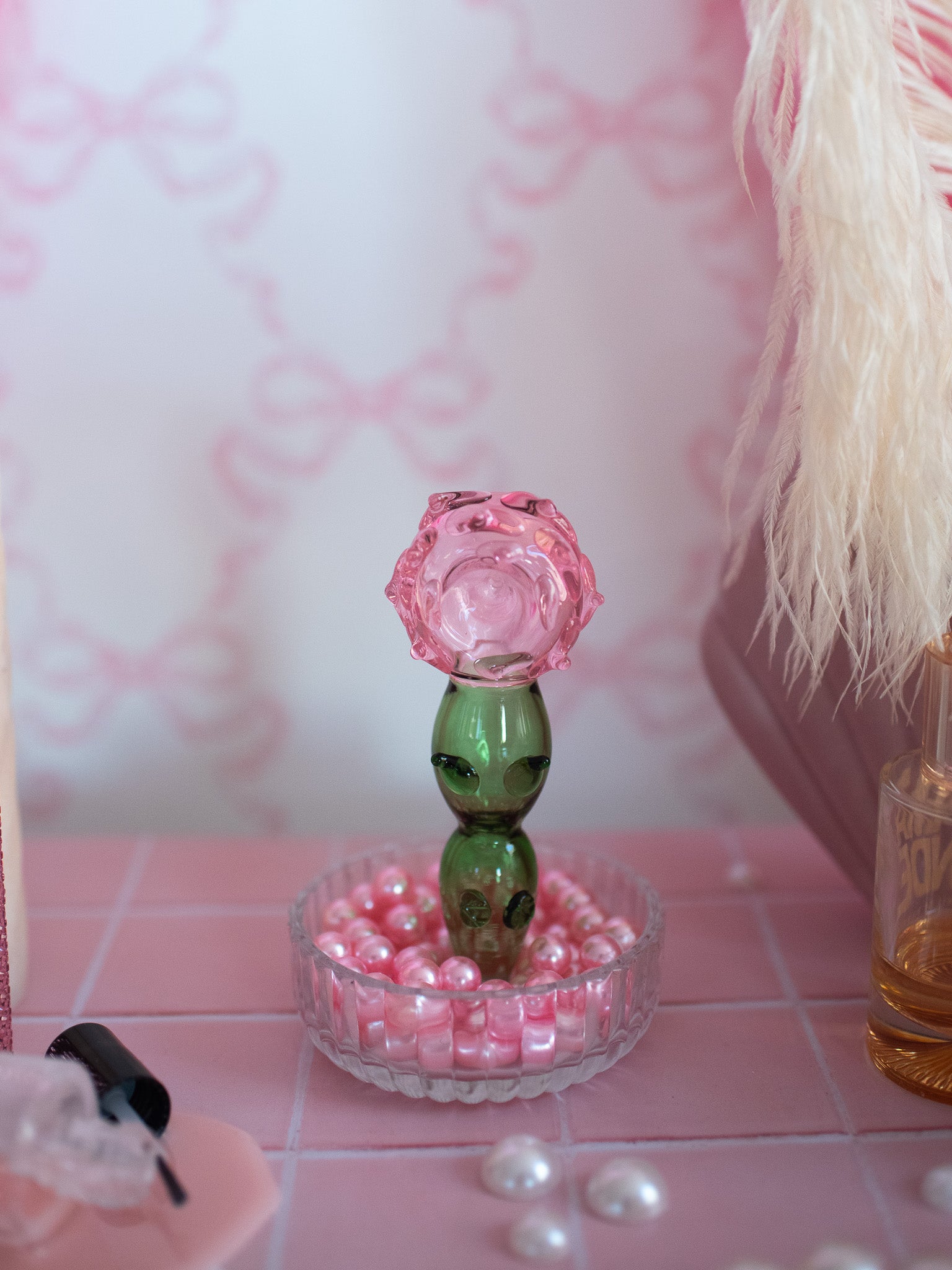 Small Rose Bowl- Pink