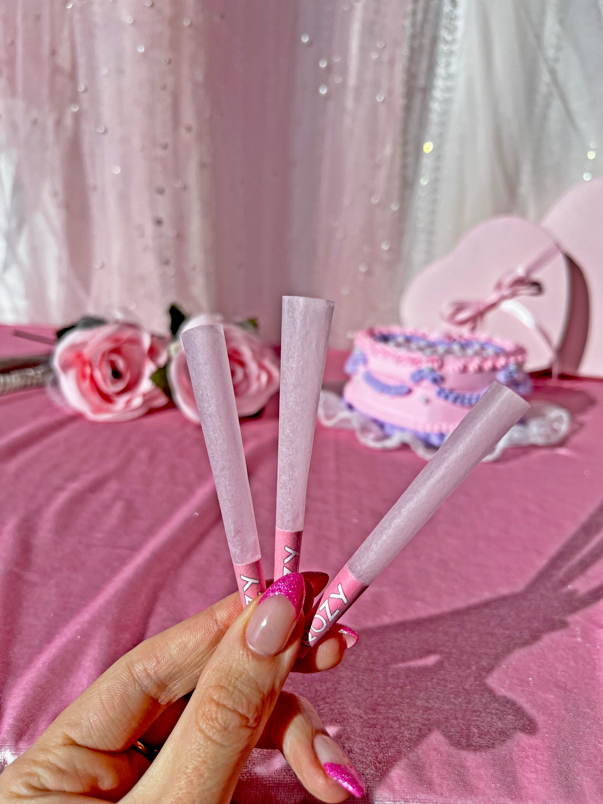 Rozy Pink Cones- bulk 50 pack